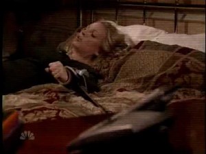 PASSIONS Gwen in medical restraints