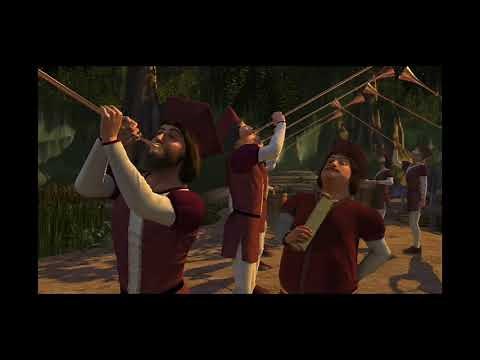 Shrek 2, escena trompetas (Hawaii 5.0) #Shrek #Disney #Dreamworks