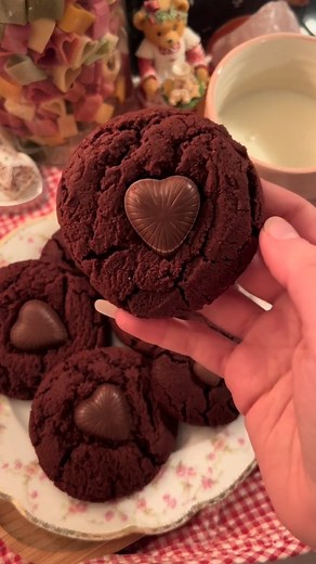 3.2K views · 29 reactions | Delicious Heart shaped Chocolate Cookies for your loved ones <3 #Cookies #cooking #chocolate #recipe | Daily Recipe Haven | Facebook