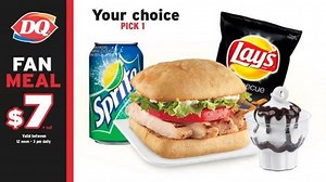 3.8K views · 12 reactions | ONLY $7.00 + VAT; INCLUDES a Hot Sandwich, Chips, Drink, & our world-famous DQ Sundae. | Dairy Queen | Facebook