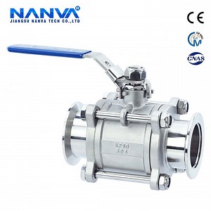 [Hot Item] Manual Stainless Steel 304 Three-Piece Vacuum Kf Ball Valve Sleeve High Vacuum Valve