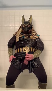 Pissing on myself as anubis