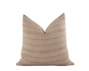 DARA || Brown Stripe Pillow Cover Hmong Pillow Cover Woven Brown Pillow Farmhouse Stripe Pillow Camel Pillow Cover Neutral Brown Pillow - Etsy