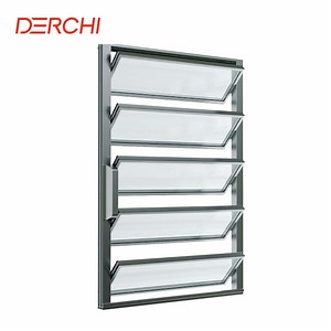[Hot Item] Aluminium Shutter Glass Louvre Price of Glass Louver Window Glass and Window Shutters Burglar Proof Louver Window