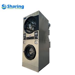 [Hot Item] 20kg Coin Operated Stack Washer Dryer Self Service Hotel Laundry Machine