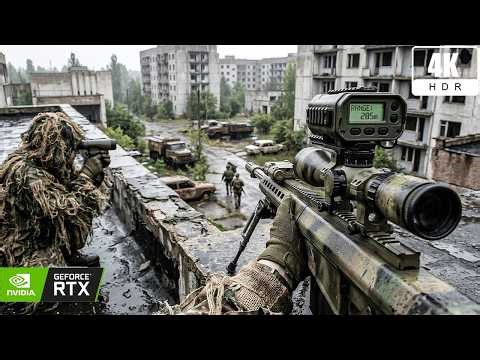 Sniper Stealth Assassination in Pripyat Ukraine | Immersive Ultra Graphics 4K 60fps COD:MW4 Gameplay