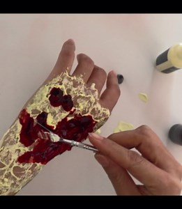 Fake Blood Spray for Halloween Costumes-Vampire Blood Bottle Stage Blood for Costume Vampire Zombie Monster Makeup and Clothes Makeup (Dark, 30ml)