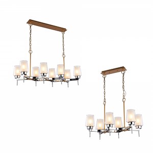 [Hot Item] Nordic Modern Chrome Glass Lighting Pendant Light Sputnik Chandelier Lamp