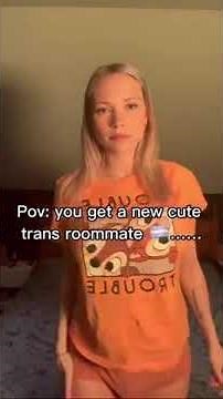 Pov: you get a new cute trans roommate. Should i stay or go? 🍆