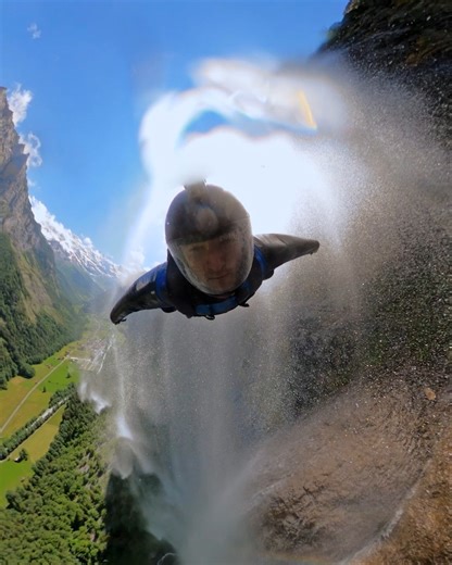 Mid-flight shower for #GoProFamily member Chris Finck 🧼 This wing wash earned him $1,000 after submitting the #GoProMAX footage to GoPro.com/Awards. | GoPro