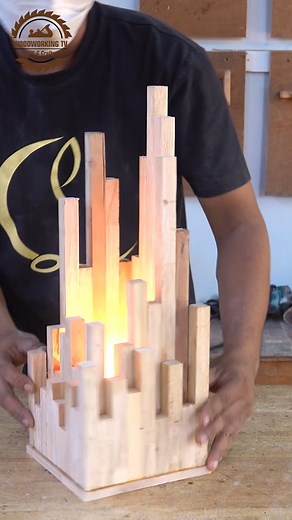 Impressive Homemade DIY Wooden Light Decoration Ideas 💕🏠💡 #DIYdecor #woodenlights #homemadewithlove #interiordesign #homedecor #lighting #woodworking #handmadedetails #cozyvibes #homemadewithlove #DIYinspiration | Woodworking TV