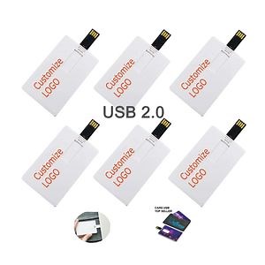[Hot Item] Business Card Flash Memory Stick 64GB USB Flash Drive with Customer Printing