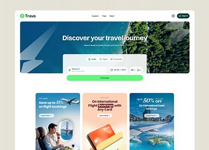 Travo - AI Travel Website Design for Travel Agency Landing Page