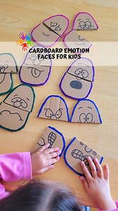 2.8K views · 80 reactions | Cardboard Emotion Faces for Kids . . #kidslearningtoy #toddler #diyforkids #craftsforkids #mathforpreschool #mathforkids #mathfortoddler #preschool #toddler #learnmath #diycardboard #diy #momlife #Facebook #facebookreels #emotionfaces | Little Hands DIY | Facebook