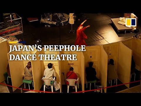 Japanese peephole dance show allows socially distanced audience to watch