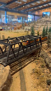 A slow moving coal train is passed by a high priority auto rack train. #nscale #nscaletrains #nscalemodeltrains #nscalelayout #modeltrains #customtrains #railfanning #train #trains #trainlayout #katousa #class1railroad #bnsf #bnsfrailway #freightrain #bnsfrailway #scaletrains | Garret Hauser