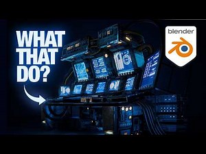 Making a Sci-fi Control Station in Blender 3D + Project files🎁