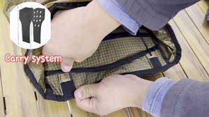 3F UL GEAR Tutor 35L Backpack,Outdoor Ultralight Carbon Fiber Frames Bag Water-repellent Breathable Backpack for Camping Hiking (Black, Large)