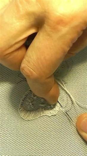 Intricate Lace Butterfly Embroidery | StumpWork Technique Short