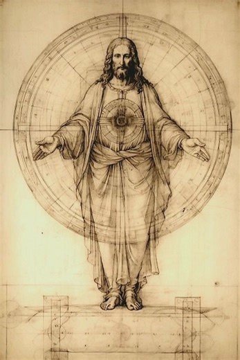 2.5K views · 64 reactions | Christ, sacred drawing, artist unknown | History of Art | Facebook
