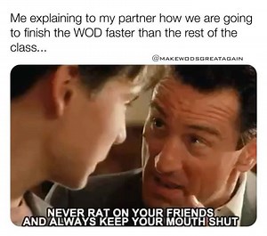 2.2K views · 70 reactions | Snitches get stitches... #crossfit #crossfitgames #fitness #fitnessmemes #gymmemes #gym #wod #satire #fairuse #workout #makewodsgreatagain #mwga | Wooleymemeth | Facebook