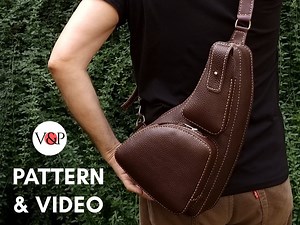 Sling Bag Leather Pattern, Backpack, Small Backpack, PDF Pattern and Instructional Video by Vasile and Pavel - Etsy