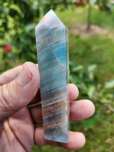 Caribbean Calcite Tower – Natural Blue Aragonite & Calcite Crystal for Calm, Healing Spiritual Growth - Etsy Australia