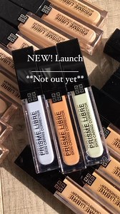 #Swatches 🚨 NEW! Additions to the #PrismeLibre family ✨🤎 #givenchy Includes: ✨Prisme Libre Skin-Caring Concealer Correct, care and luminate. Multi-purpose formula ensures that your skin appears smooth from morning to night, corrects and covers, but also blurs dark circles, imperfections and irregularities. It evens out the complexion without creasing or settling in fine lines or wrinkles. The eyes look lifted and signs of fatigue appear reduced. Natural finish Light to medium coverage Radiant 