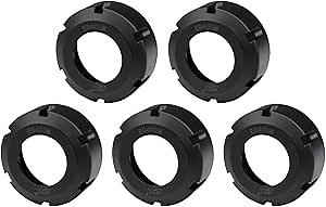 ER40 Clamping Nuts 5 PCS ER40-UM Collet Clamping Nuts for CNC Milling Chuck Holder Lathe Thread Pitch M50x1.5