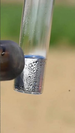 Boiling Mercury metal 🪙🤯#experiment #science #bluebox #mercury