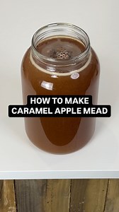 How to make caramel apple mead #mead #cyser #bochet #fall #halloween #fallrecipe #homebrewing | Golden Hive Mead