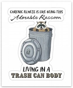 Funny Chronic Illness Sticker, Chronic Pain Gift, Spoonie Disability Sticker