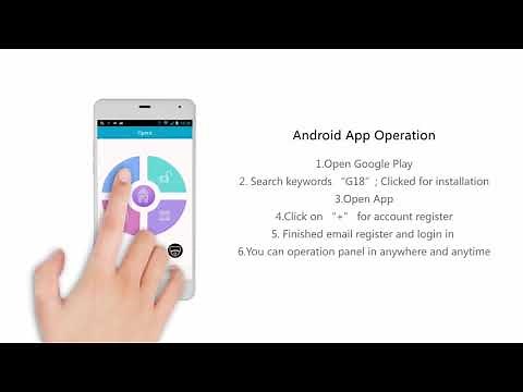 KERUI G18 gsm alarm system operation video