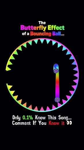 Only 0.1% Know This Song... #satisfyingvideo #physics #asmr #bouncingball #relaxing