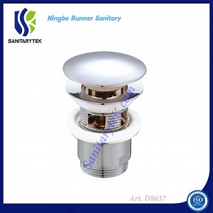 [Hot Item] Wash Basin Click/Clack Pop up Waste with Overflow (D8637)