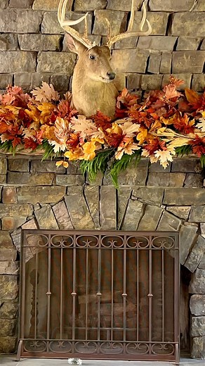 21 reactions | Just one of the mantels I decorated this past weekend. What a privilege to design the fall decorations around this gorgeous stone fireplace! #falldecor #fallfireplacedecor #fallcolors | Celebrate & Decorate | Facebook