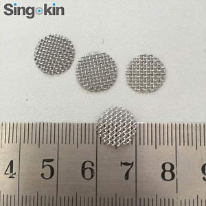[Hot Item] Flat Stainless Steel Pipe Screen Smoking Pipe Silver Mesh Filter