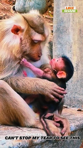 14K views · 207 reactions | Why you gave a newborn baby with no love like this? poor baby monkey no milk. | Million Monkey | Facebook