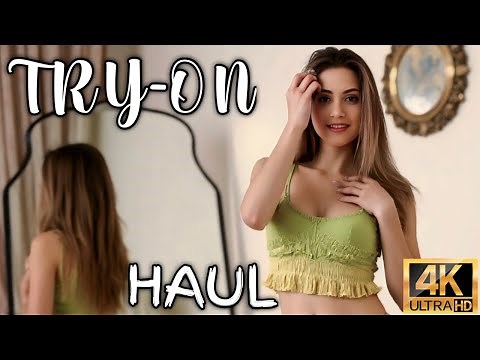 Fishnet Bodysuit outfit transparent try on haul | transparent lingerie | micro bikini Try-On Haul 4K