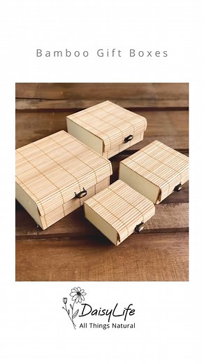 Bamboo Gift Boxes, hand woven with love, makes sustainable gift packaging for all occasions. Different shapes, sizes, and patterns available for your needs. Perfect for handmade treasures, personalized with handwritten notes. ✨ Easily reused for storage, reducing waste.🪴 #daisylife #daisylifestyle #nature #natureishome #sustainableliving (Eco-friendly, green living, organic, earthy, handmade, rustic, eco-conscious, minimalist, sustainable living, sustainable gifting, personal care, made in indi