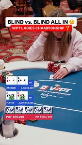 83K views · 450 reactions | Tracy Rasinski picks up a PAIR in the small blind and her opponent in the big blind JAMS ALL IN at the $1,100 WPT Ladies Championship 勞 #poker #wpt #casino | World Poker Tour (WPT) | Facebook
