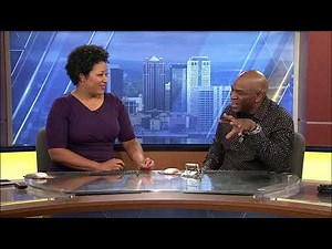 Comedian Don DC Curry in studio with Eunice Elliott