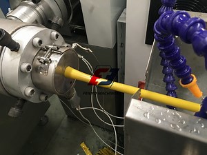 [Hot Item] Russia Exported PE PP PVC Coated Metal Pipe/Filament Single Screw Extrusion/Extruder Machine Production Line