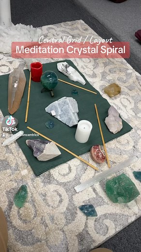 #CrystalMeditation #CrystalGrid #CentralLayout #firsthashtag #Lemurian #Amethystine #Quartz #AshenQuartz #Citrine #Rhodochrosite #AuraQuartz #Celestite #CrystalConcentrics #Crystal #Meditation #fluorite #crystal | Crystal Concentrics | Facebook