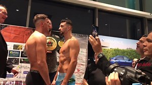 66,3kg pour Meriton Karaxha et 66,5kg pour Jordy Weiss avant le combat demain à l’Espace Mayenne ✊🏼🥊 | Courrier de la Mayenne