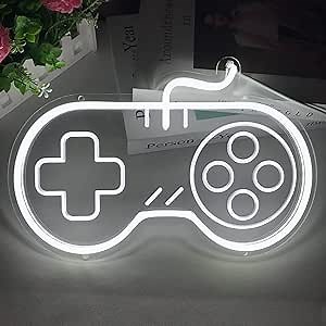 Gaming Neon Sign, Handmade Gamer Neon Signs for Wall Decor, Gamepad LED Neon Lights Artwork for Home, Toy House, Game Room, Computer Room, Teen Boy Room Decor by COLORNEON