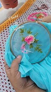 33K views · 533 reactions | 3D flower embroidery design | craft.home | Facebook