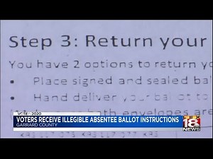 Garrard County voters receive illegible absentee ballot instructions, clerk promises individual help