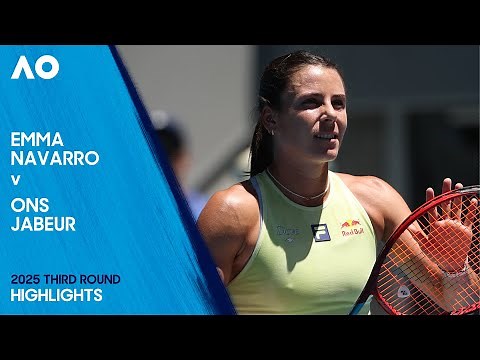 Emma Navarro v Ons Jabeur Highlights | Australian Open 2025 Third Round