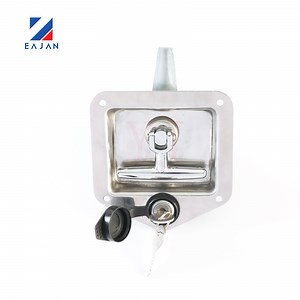 [Hot Item] Cargo Trailer Cam Refrigerated Truck Body Refrigerator Bar Shipping Container Rear Recessed Door Handle T Paddle Toolbox Lock